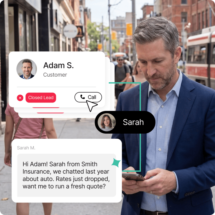 Outbound AI Agent interface showing outreach sequences