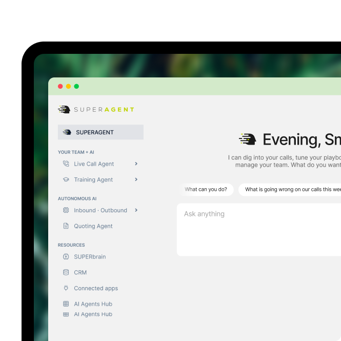 SUPERAGENT 3.0 app