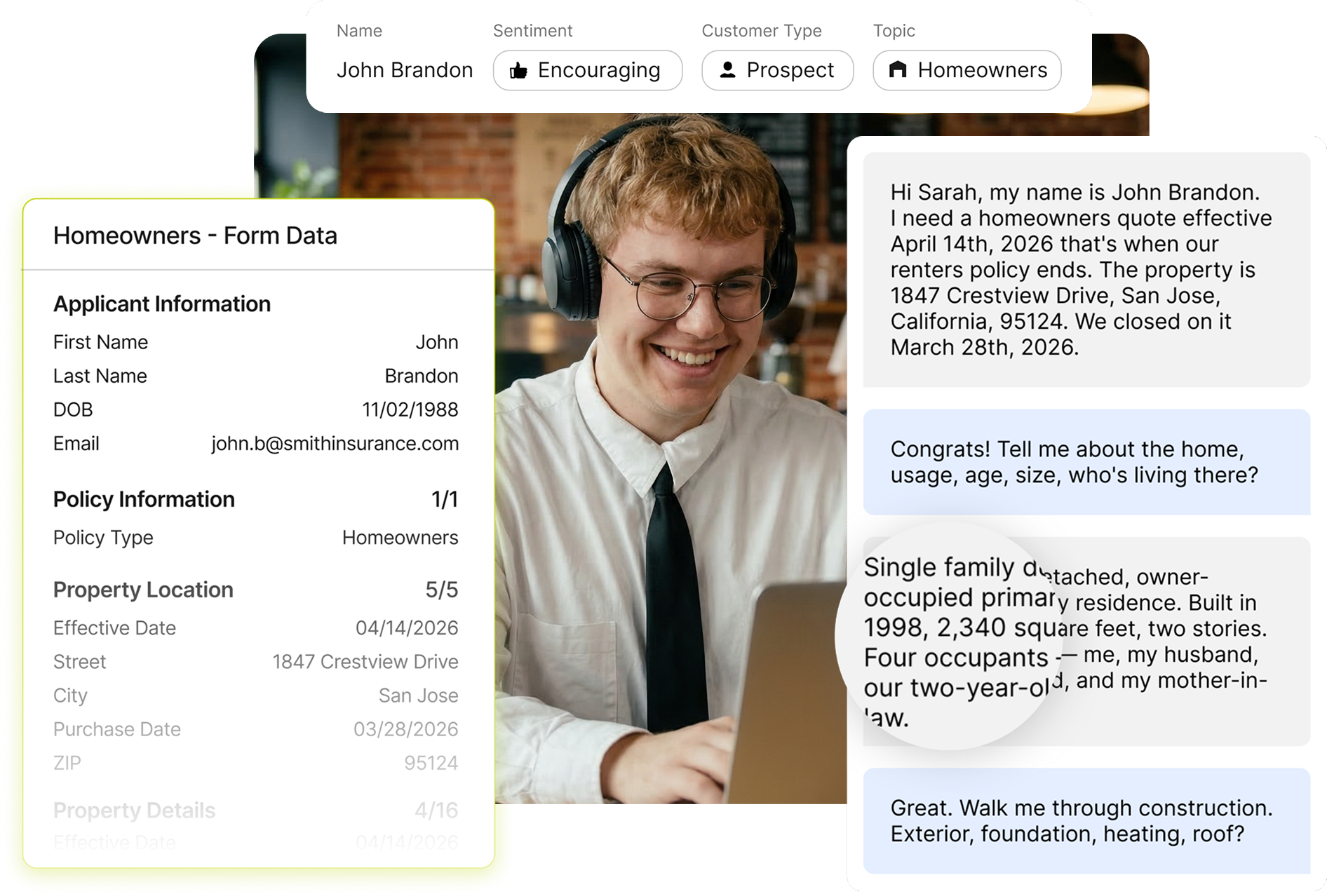 Quoting AI Agent Interface